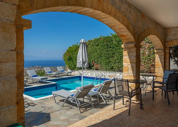 Βίλα Sofia, Luxury Stone In With Private Pool, Bbq And Amazing Sea View *