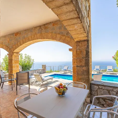 Sofia, Luxury Stone In With Private Pool, Bbq And Amazing Sea View * Stoúpa